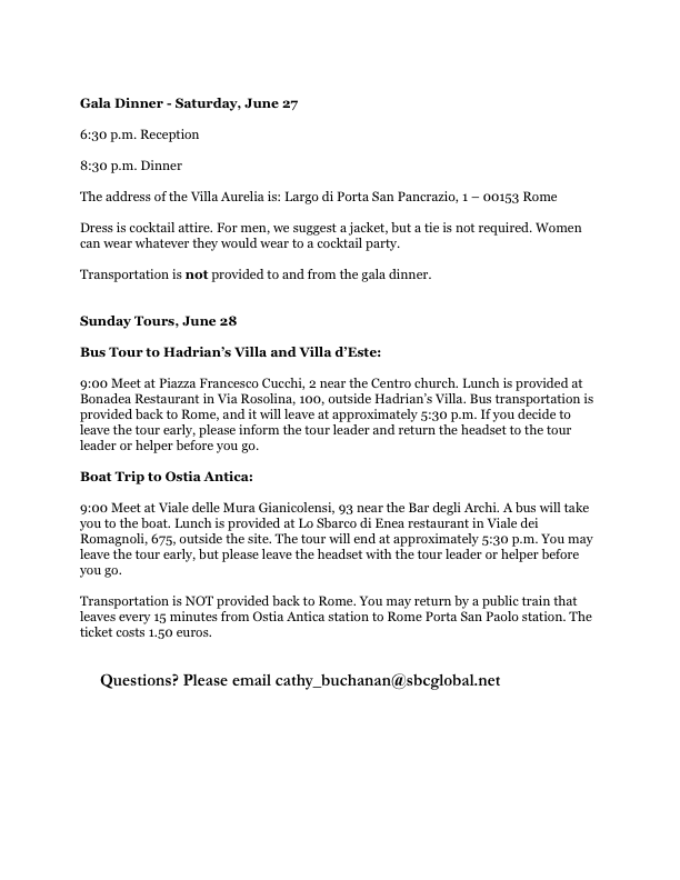 50th Schedule 6-19 p